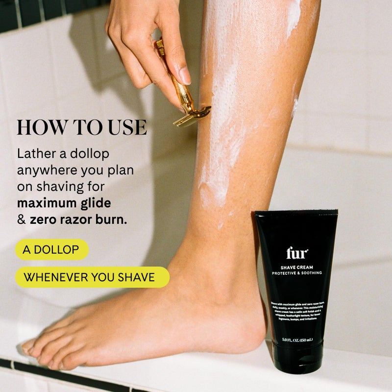 Fur Shave Cream: Moisturizing Shave Cream Soothes Skin and Reduces Bumps and Irritation - 5 OZ - Image 3