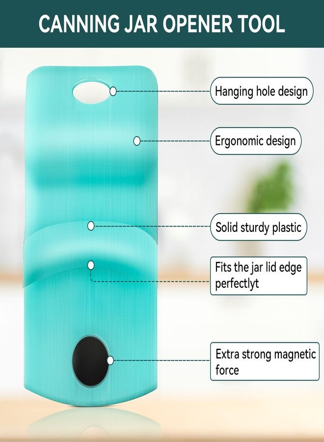 Dreyoo 2 Pack Canning Jar Opener with Magnets, Mason Jar Opener For Canning Lids, for Regular and Wide Mouth Lids, Powerful Magnet for Easy Refrigerator Storage, Releases Vacuum Seal(Blue) - Image 5