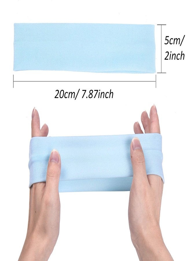 Rinpoche Soft Elastic Cotton Sweatband Yoga Sports Stretchy Headband Non-Slip - Stylish Sports Hair Bands for Women's and Men's (Mukticolor) (Pack of 6) - Image 2