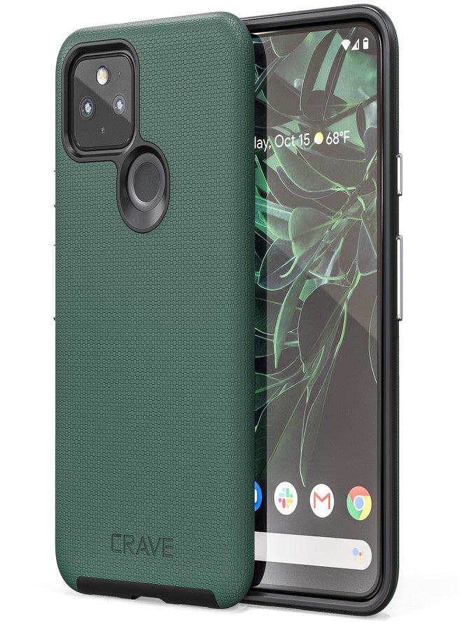 كريف جراب Crave Pixel 5، جراب حماية مزدوج لهاتف Google Pixel 5 - أخضر غابي - Image 1