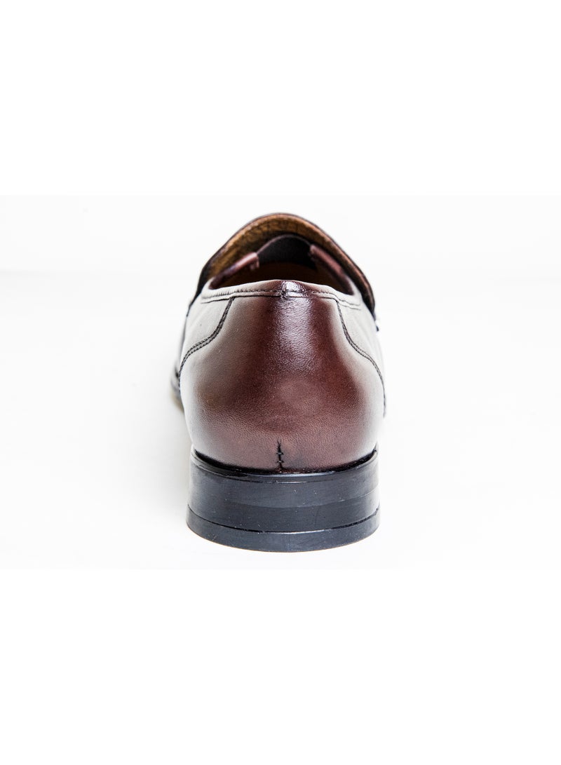 MONT HAWK Men’s Brown Genuine Leather Carol Loafers – Premium Slip-On Moccasin Shoes with Soft Leather Lining, Cushioned Insole & Comfortable TPR Sole for Office, Business, Casual & Driving - Image 5