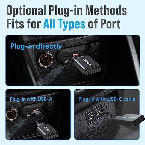 ANYFAR Wireless CarPlay Adapter for iPhone, Dual-core 5G Chip (Upgraded), Auto-Connect in Seconds, 5.8Ghz WiFi No Lag, Car Play Dongle with USB-C & A Cables for Wired CarPlay Feature Car, A4 - Image 4