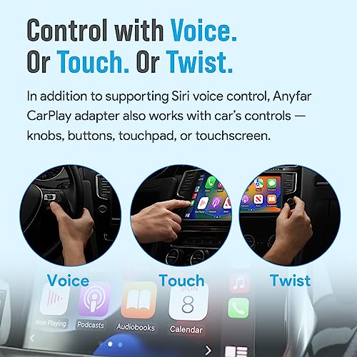 ANYFAR Wireless CarPlay Adapter for iPhone, Dual-core 5G Chip (Upgraded), Auto-Connect in Seconds, 5.8Ghz WiFi No Lag, Car Play Dongle with USB-C & A Cables for Wired CarPlay Feature Car, A4 - Image 5