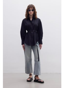 Manuka Belt Detailed Shirt Black  - Image 3