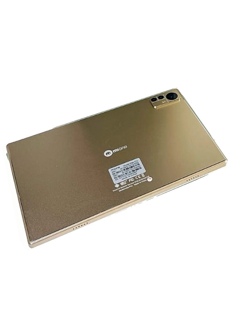 CCIT mione Max Pro 5G Android Tablet  6GB RAM 256 GB ROM 10000 mAh Batter With Wireless Keyboard and Leather Case Gold - Image 2