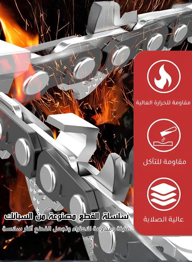 منشار كهربائي صغير لاسلكي 6 بوصة، سهل الحمل والتشغيل بيد واحدة، يعمل ببطارية ليثيوم خفيفة الوزن، مثالي لتقليم الأشجار وقطع الخشب والأعمال المنزلية والحديقة - Image 5