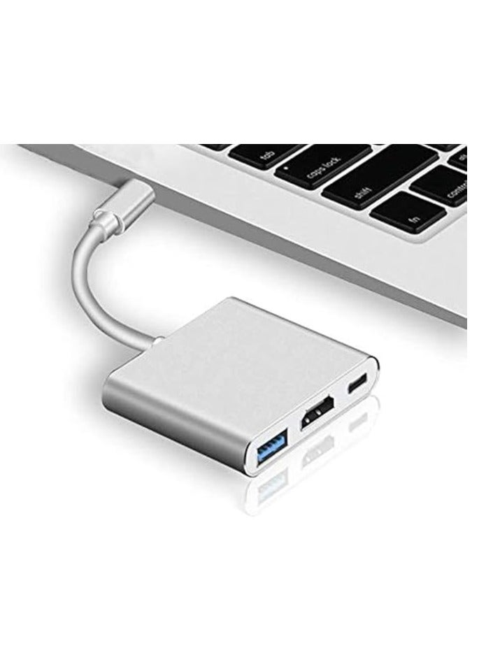 USB Type-C HDMI Cable Adapter for MacBook/Samsung Galaxy S8/Huawei Mate 10 Pro/Nintendo Switch (White) - Image 1