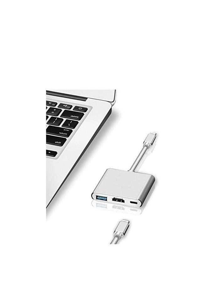 USB Type-C HDMI Cable Adapter for MacBook/Samsung Galaxy S8/Huawei Mate 10 Pro/Nintendo Switch (White) - Image 3