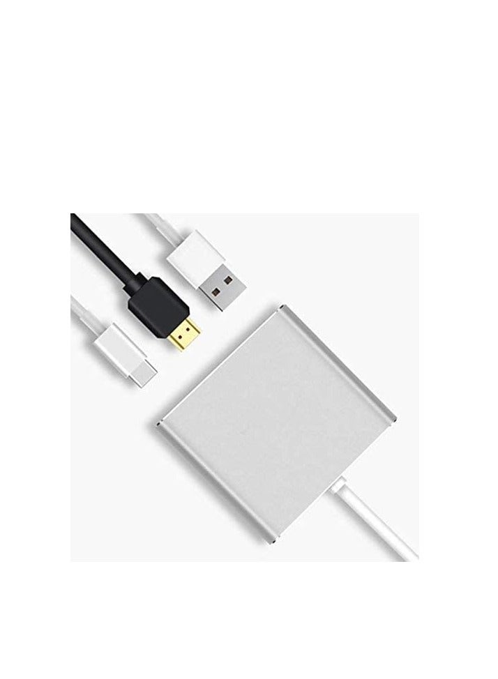 USB Type-C HDMI Cable Adapter for MacBook/Samsung Galaxy S8/Huawei Mate 10 Pro/Nintendo Switch (White) - Image 4