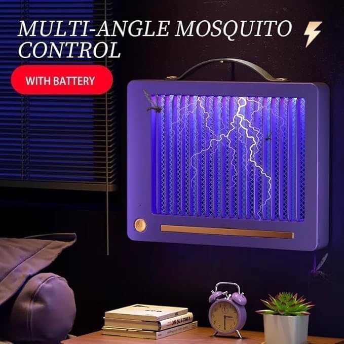 NOJTI Electric Mosquito Killer, Fly Insect Killer Machine, Insect Bug Zapper,Fly Catcher and Trap Killer LED Lamp for Restaurants,Home, Kitchen, Indoor, Outdoor (Aspect-White-PEST) (Asp-Purple) - Image 4