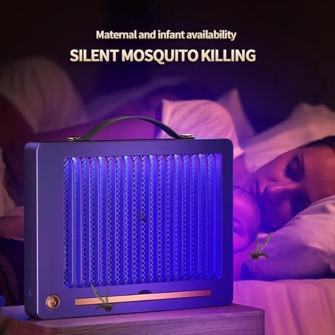 NOJTI Electric Mosquito Killer, Fly Insect Killer Machine, Insect Bug Zapper,Fly Catcher and Trap Killer LED Lamp for Restaurants,Home, Kitchen, Indoor, Outdoor (Aspect-White-PEST) (Asp-Purple) - Image 5