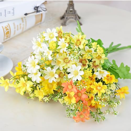 Riverbyland Artificial Daisy Flowers Assorted Colors Bunches of 8 - Image 2