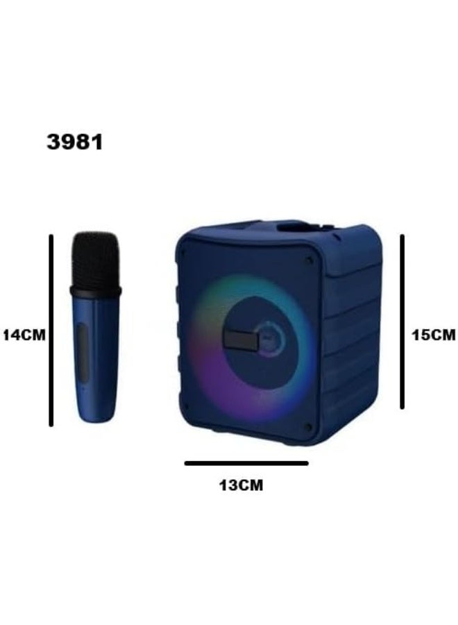 Karaoke Machine with Wireless Microphone, Portable Bluetooth Speaker for Kids and Adults, Party - Image 3