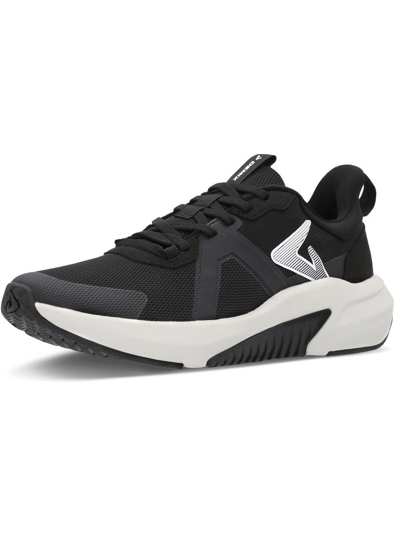 Demix Sport Men's Running Shoes – Black Training Sneakers with Midsole, Durable Rubber Outsole and Breathable Upper image 2