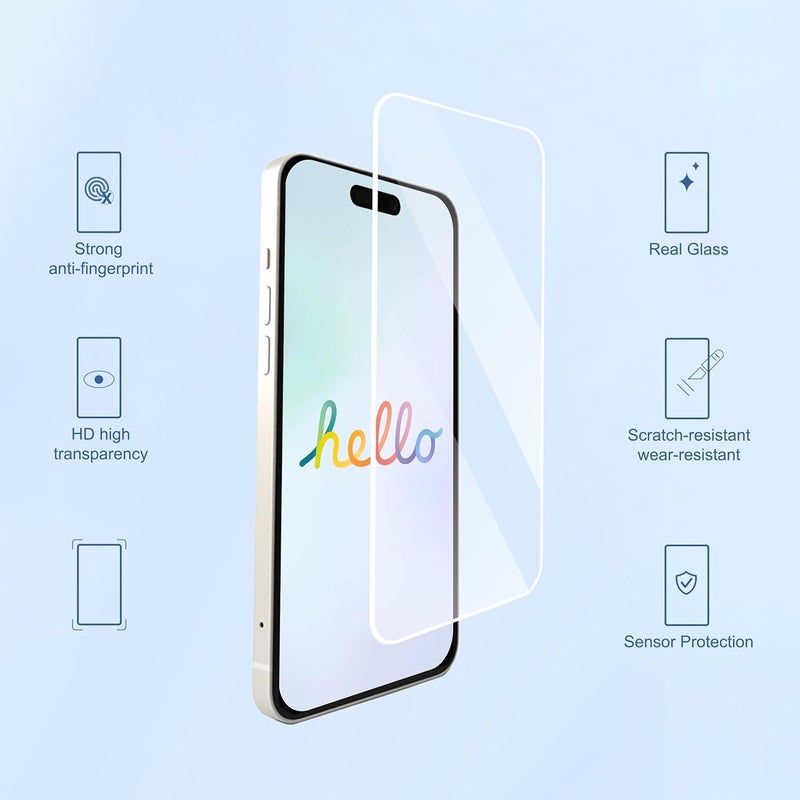 3 Pack HD Tempered Glass Screen Protector 0 33mm Thin 9H Hardness For iPhone 11 Pro Case Friendly Anti Scratch Touch Sensitive Face ID Compatible High Transparency - Image 1