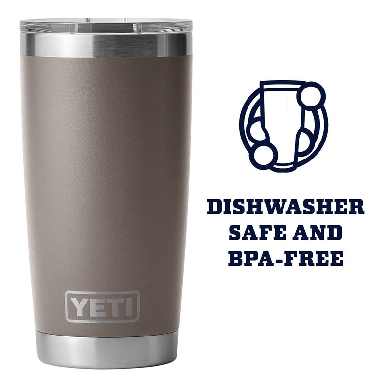 YETI Rambler 20 oz Tumbler, Stainless Steel, Vacuum Insulated with MagSlider Lid, Sharptail Taupe - Image 4