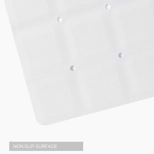 Webos Foldable Non Slip Silicon Bath Mat Bathtub mat Shower mats no Suction Cups for Textured Tub and Reglazed Tub (Foldable-White, 28-inch x 14-inch) - Image 5