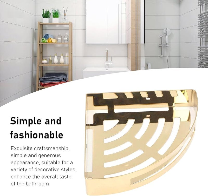 Monocamada Corner Shower Bracket Stainless Steel Triangular Wall Shelf Bathroom Organizer - Image 4