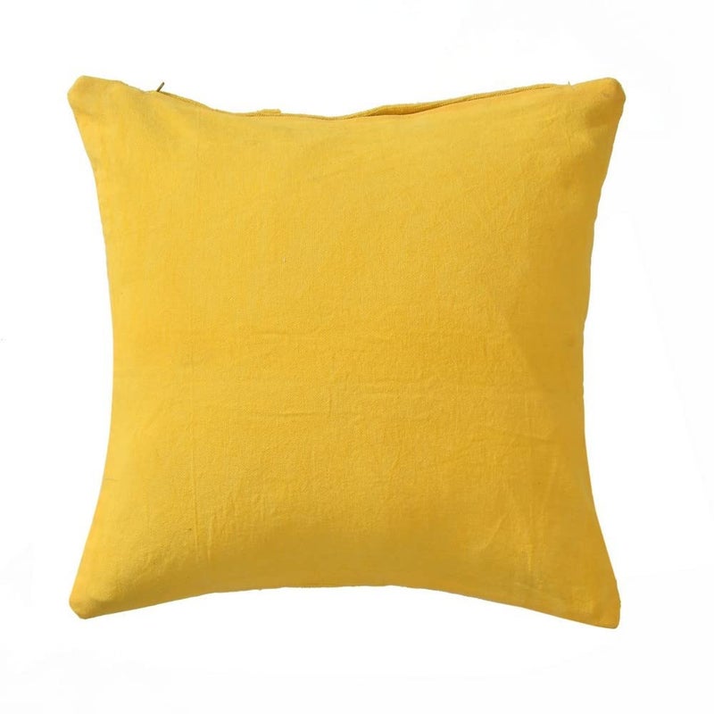 pepme pepme Small Diamonds barfi Tufted Cushion Cover Yellow 24x24  - Image 4
