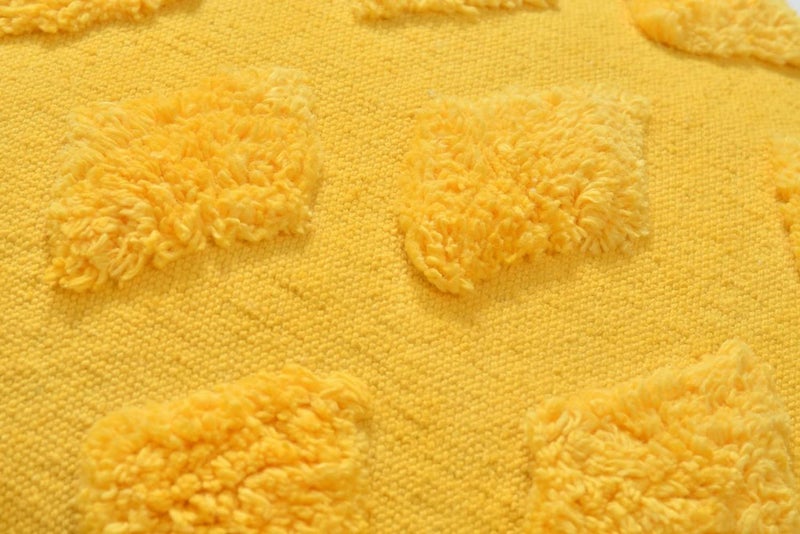 pepme pepme Small Diamonds barfi Tufted Cushion Cover Yellow 24x24  - Image 3