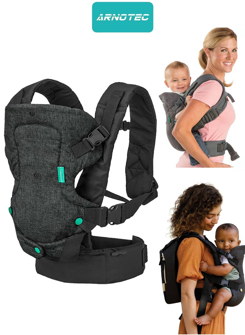 ARNOTEC - 4 in 1 Multifunctional and Comfortable Baby Carrier with Secure Buckles and Adjustable Design, Suitable for New - borns to Free Your Hands - Image 1