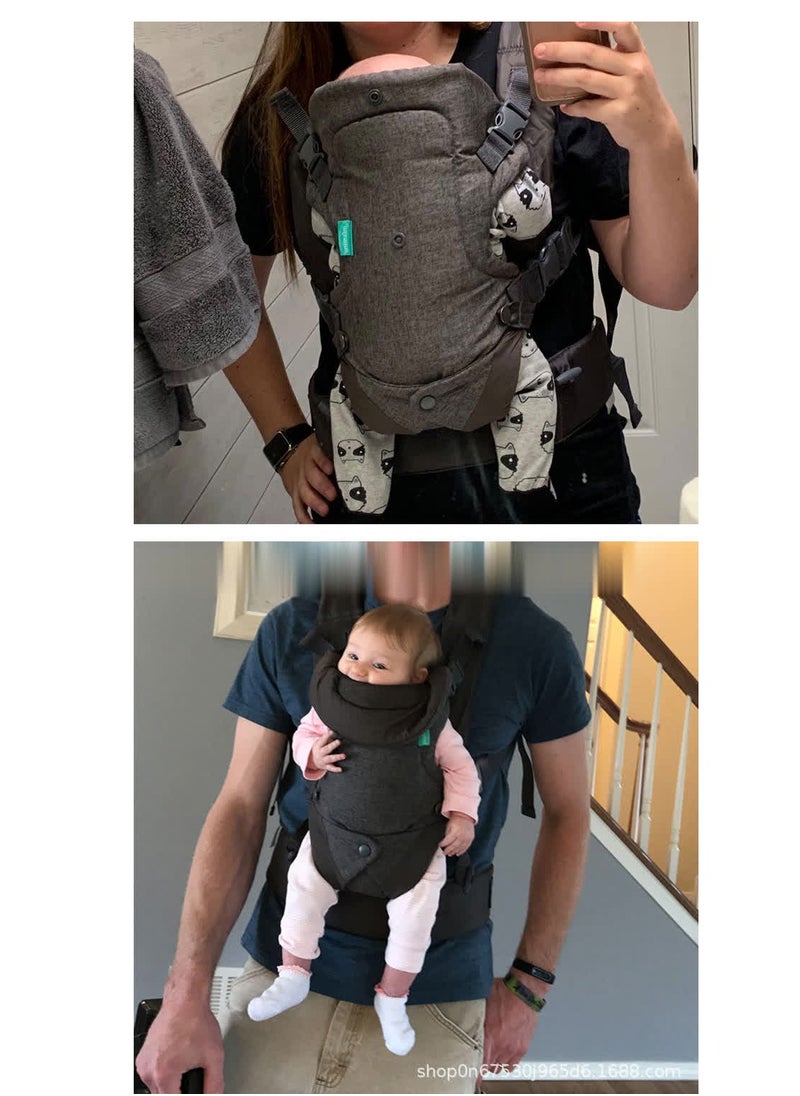 ARNOTEC - 4 in 1 Multifunctional and Comfortable Baby Carrier with Secure Buckles and Adjustable Design, Suitable for New - borns to Free Your Hands - Image 1