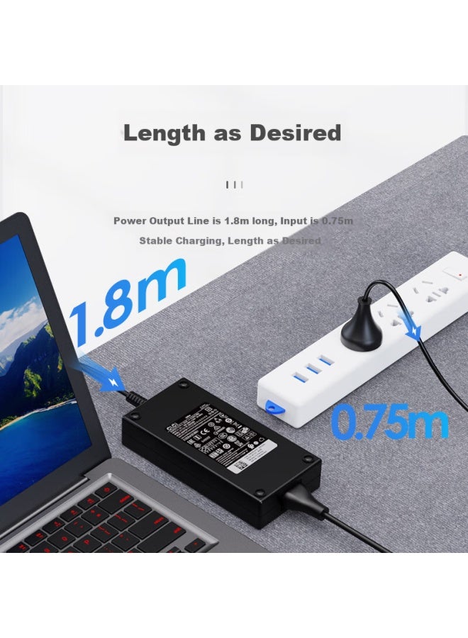 Elei, Thor 911, 19.5v9.23a, Dell, Xiaomi Gaming Laptop Adc180tm, Alienware 180w Laptop Power Adapter, G7 Charger Cable, 7450 - Image 5