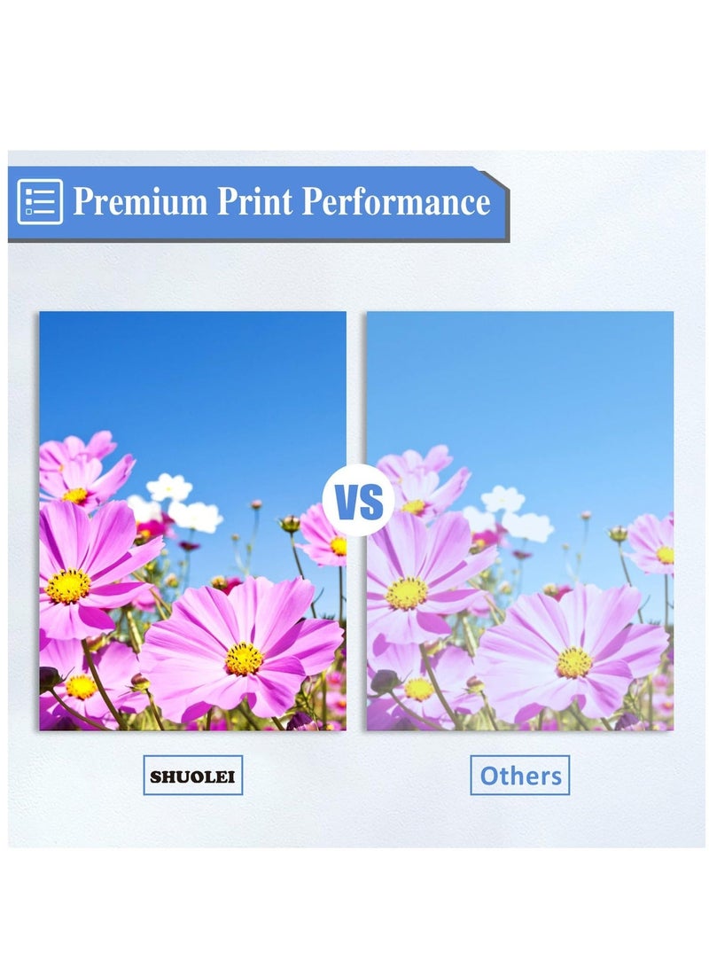 حبر 664 T664 متوافق مع عبوات حبر إعادة التعبئة Epson T664 يعمل مع طابعات EcoTank ET-2650 ET-2500 ET-2550 ET-2600 ET-4500 ET-14000 L100 L110 L120 L200 L210 L300 L350 L355 L550 L555، عبوة من 4 قطع - Image 5