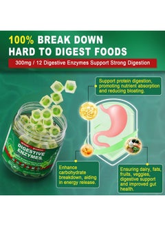 NEVISS Neviss Digestive Enzymes Gummies Plus 90 Billion CFU Probiotics & Prebiotics & Postbiotic and Fiber for Women and Men, Daily Multi-Enzymes for Digestive Health, Regularity Gut, Immune,Sugar Free 60Cts  - Image 3