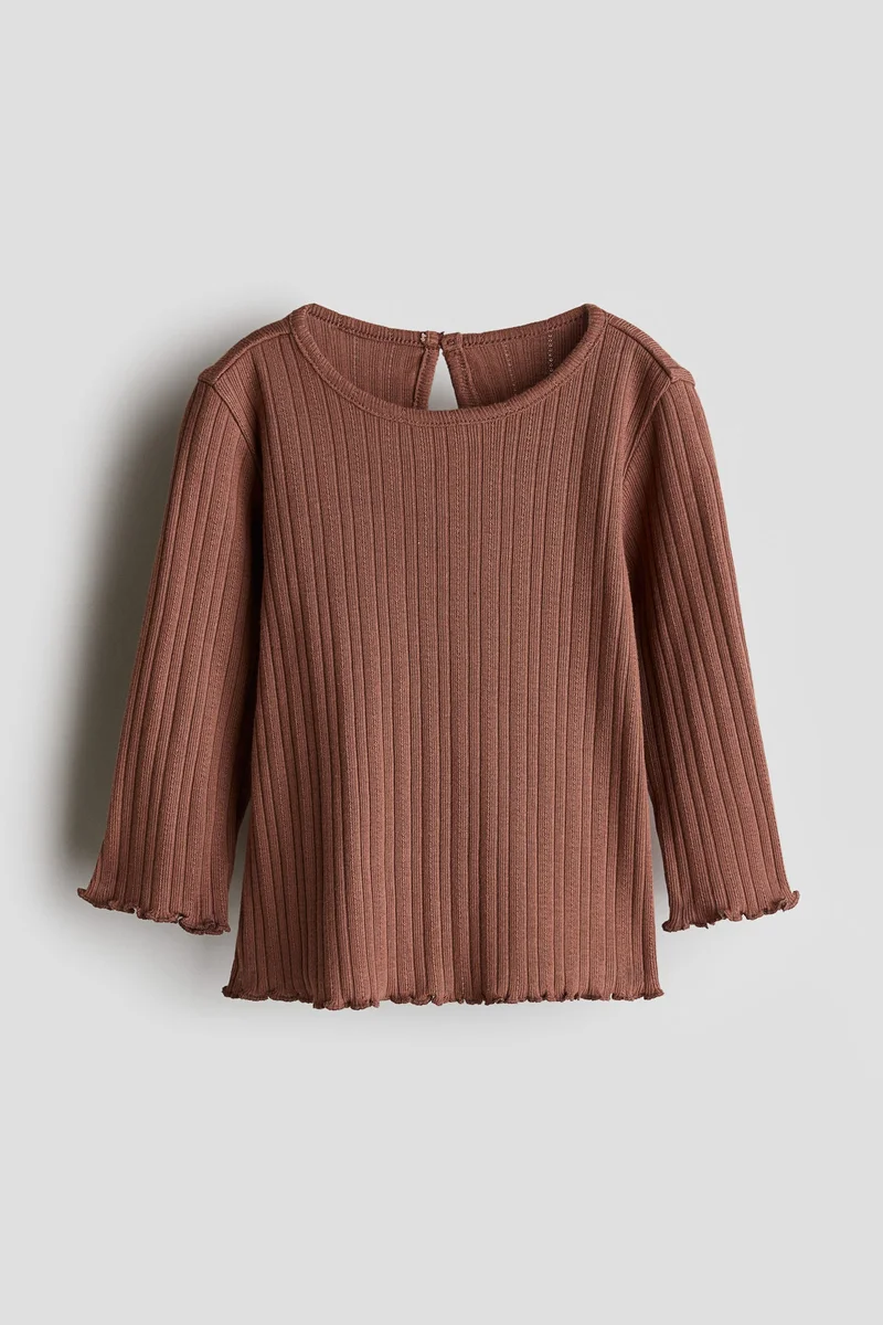 اتش اند ام Ribbed Jersey Top