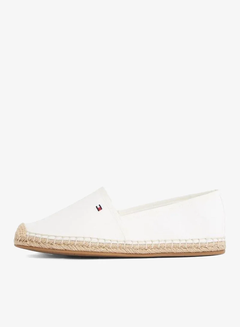 Tommy Hilfiger Ecru Flag Embroidery Canvas Espadrilles for Women | Best Price UAE