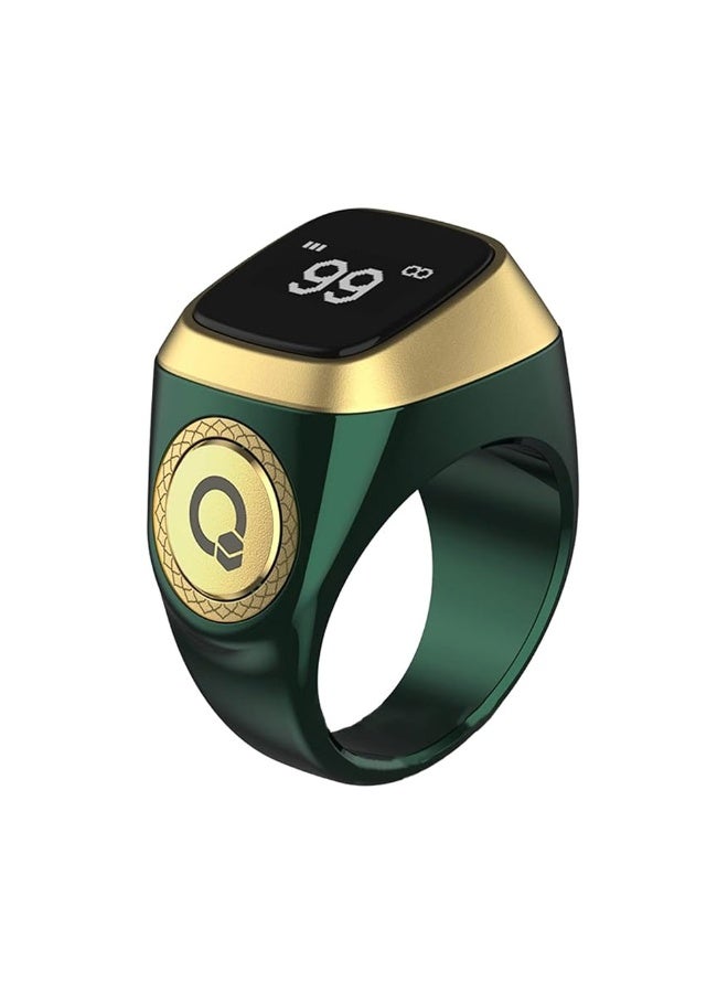 iQIBLA ZIKR RING - Size 20mm - Green - Image 1