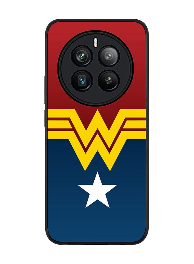 Stylizedd Rugged Black edge case for Realme 12 Pro / Realme 12 Pro Plus 5G, Slim fit Soft Case Flexible TPU Gel Thin Cover -  Wonder Woman  - Image 1