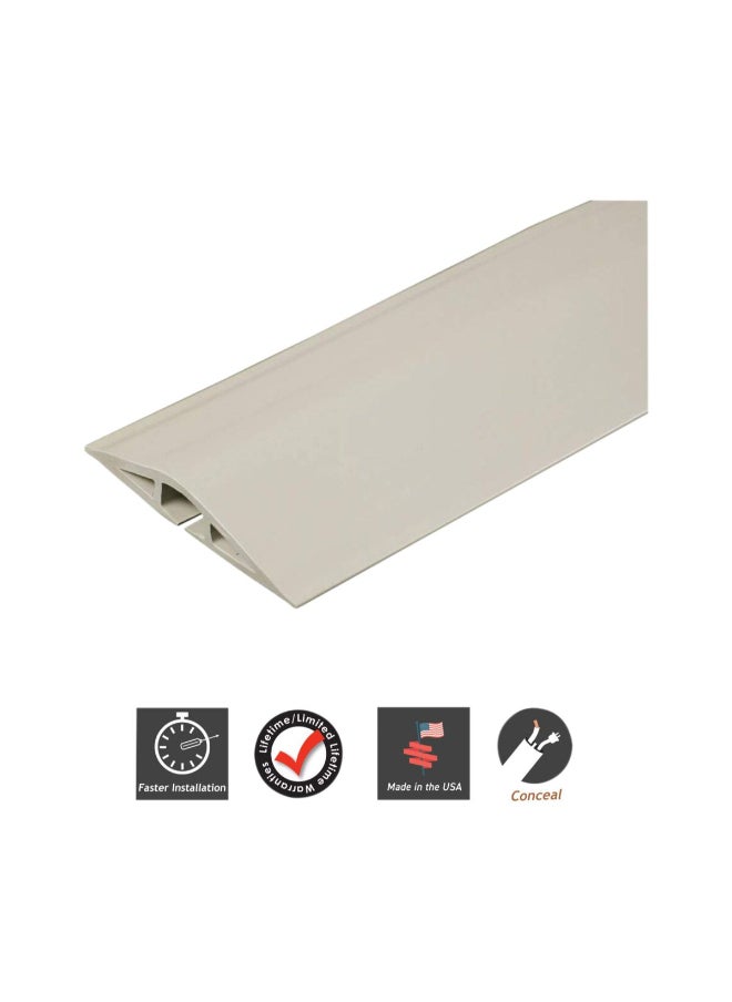 WIREMOLD 0.1V Electrical Rubber Cord Protector Ivory 5 ft CDI-5  - Image 2
