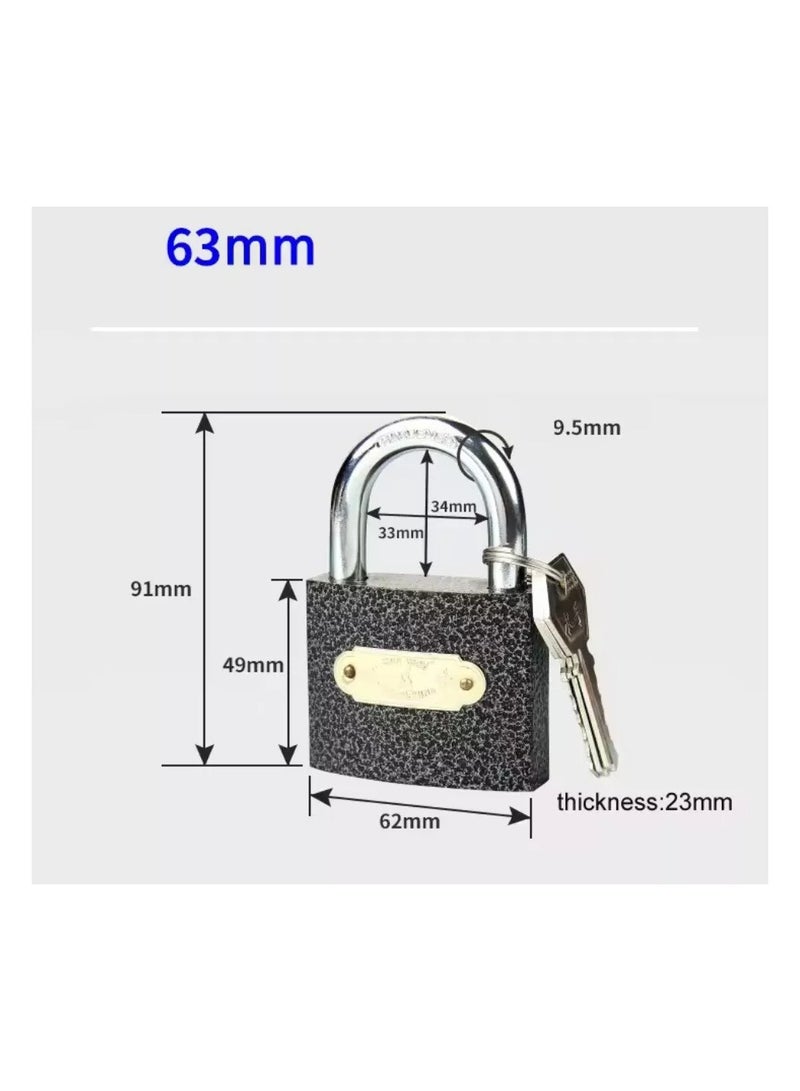 Garage Door Locks – Iron Padlock in Various Sizes - Image 5