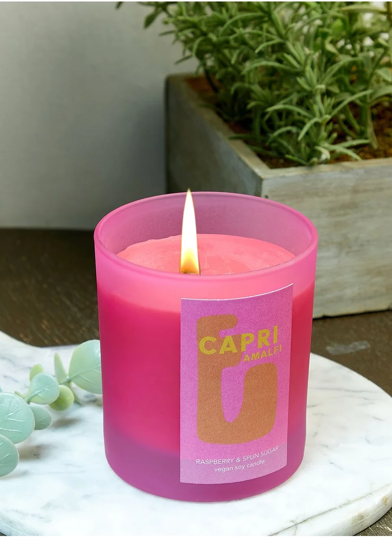Flamingo Candles Raspberry & Spun Sugar Capri Vacay Candle