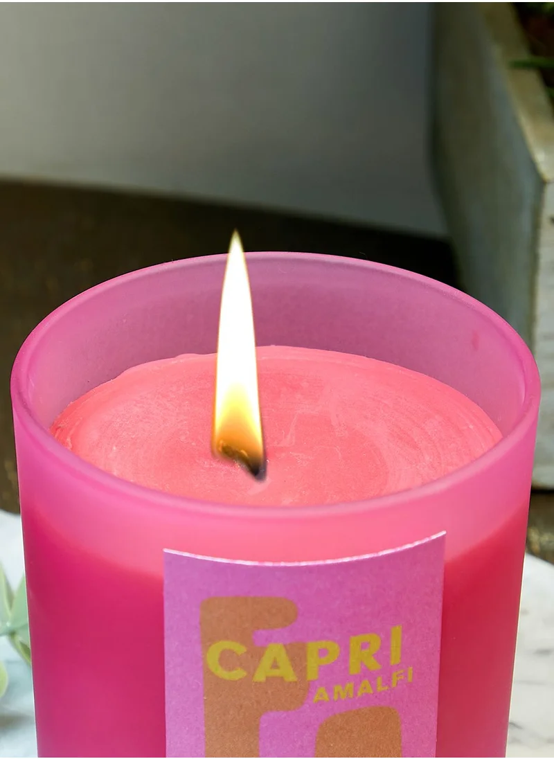 Flamingo Candles Raspberry & Spun Sugar Capri Vacay Candle