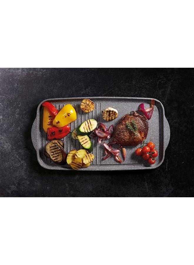 ماستر كلاس صينية شواء مزدوجة من الألومنيوم المصبوب من كيتشن كرافت، مقاس 46 سم - Image 3