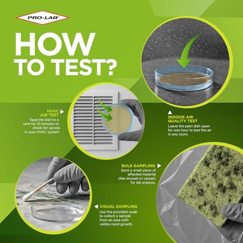 PROLAB PRO-LAB DIY Mold Test Kit - 1 LAB FEE Included (3 Test Methods: Air, Surface, Bulk.) AIHA Accredited Lab Analysis, Expert Consultation and Return Shipping Included - Image 3