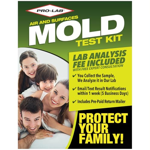PROLAB PRO-LAB DIY Mold Test Kit - 1 LAB FEE Included (3 Test Methods: Air, Surface, Bulk.) AIHA Accredited Lab Analysis, Expert Consultation and Return Shipping Included - Image 1