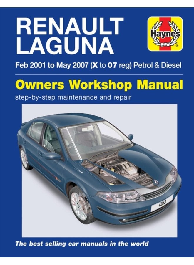 Renault Laguna Petrol Diesel Owners Workshop Man 2001 2007 - Paperback