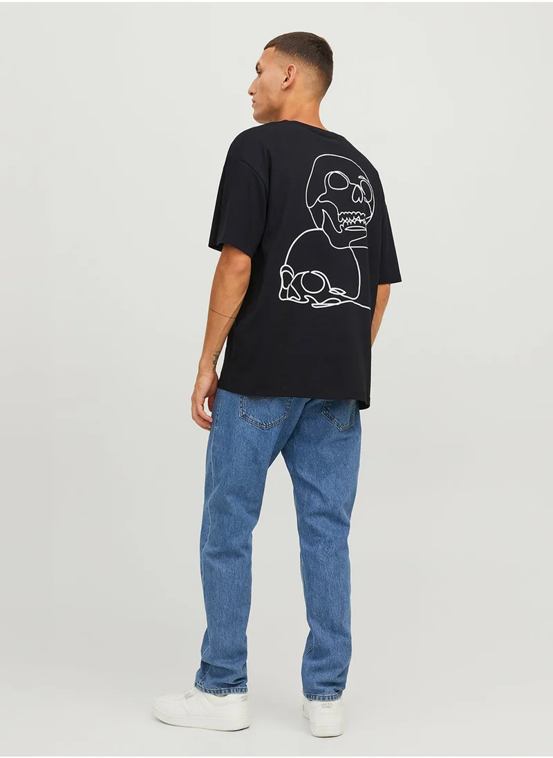 JACK & JONES Jorlamin Skull Printed T-Shirt