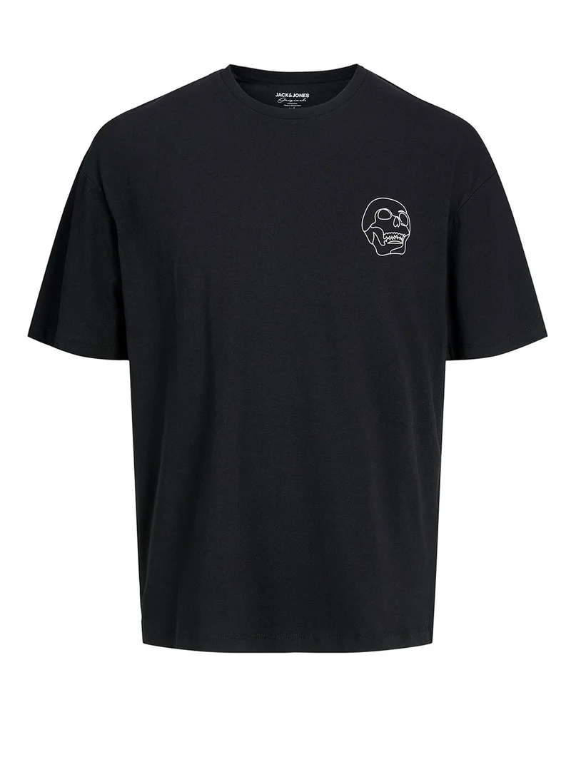 JACK & JONES Jorlamin Skull Printed T-Shirt