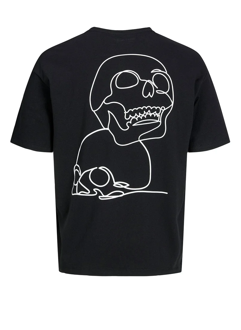 JACK & JONES Jorlamin Skull Printed T-Shirt