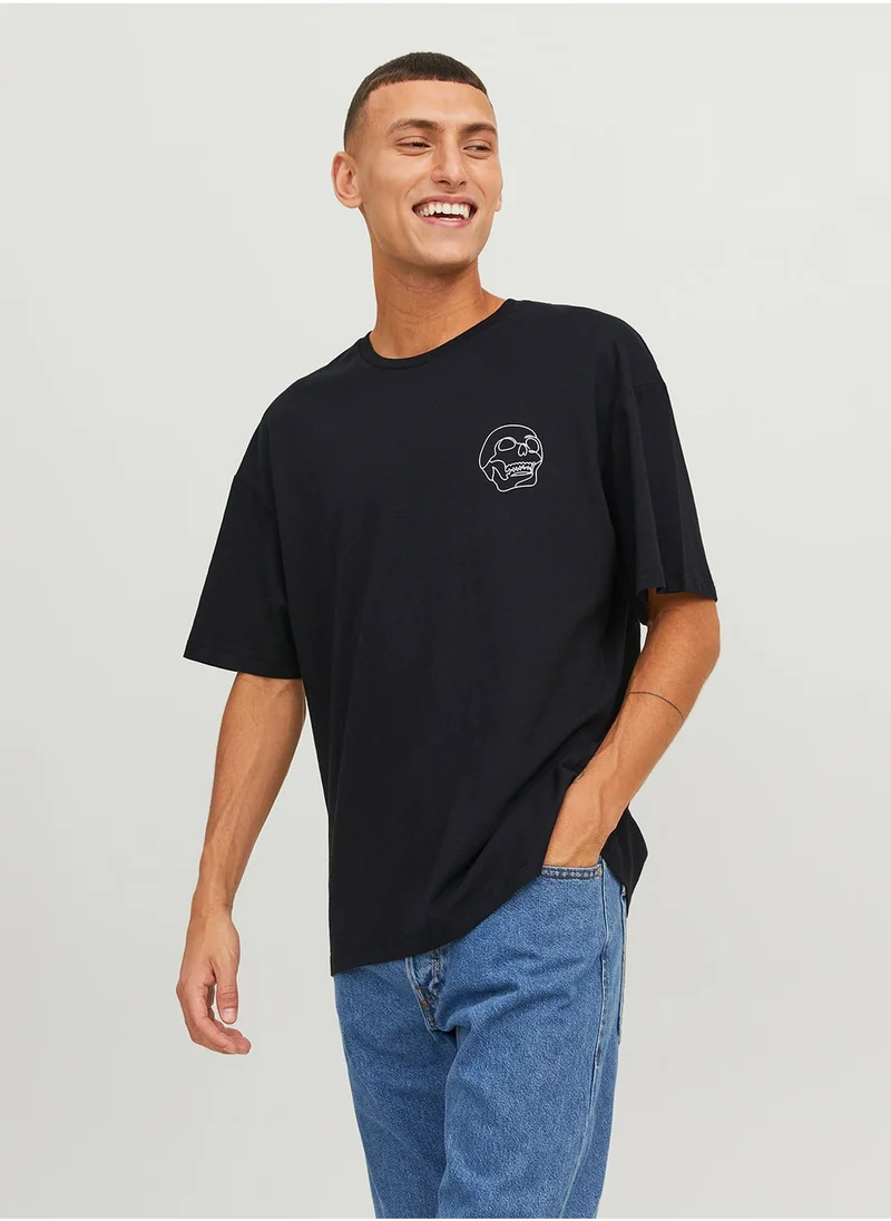 JACK & JONES Jorlamin Skull Printed T-Shirt