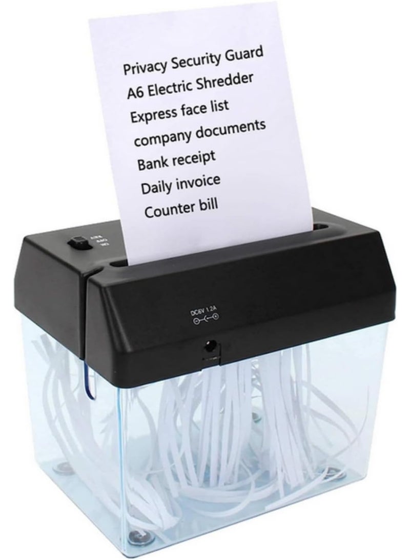 NANAO Mini USB Paper Shredder for A5 or Folded A4 Paper Strip Cut with Letter Opener Mail Envelop Cutter For Home Office USB Electric Powered - Image 3