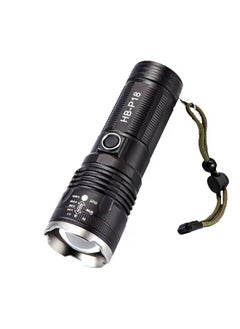 Generic White Laser Telescopic Zoom Rechargeable Outdoor Long-range Long-range Strong White Laser Flashlight-Color:P18  - Image 2