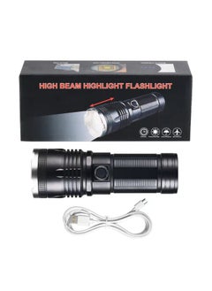 Generic White Laser Telescopic Zoom Rechargeable Outdoor Long-range Long-range Strong White Laser Flashlight-Color:P18  - Image 5