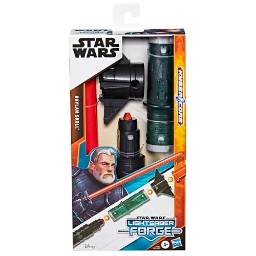 STAR WARS سيف ضوء ستار وورز فورج كايبر كور بايلان سكول مرخص رسميًا سيف ضوء برتقالي قابل للتخصيص للأولاد والبنات من عمر 4 سنوات - Image 5