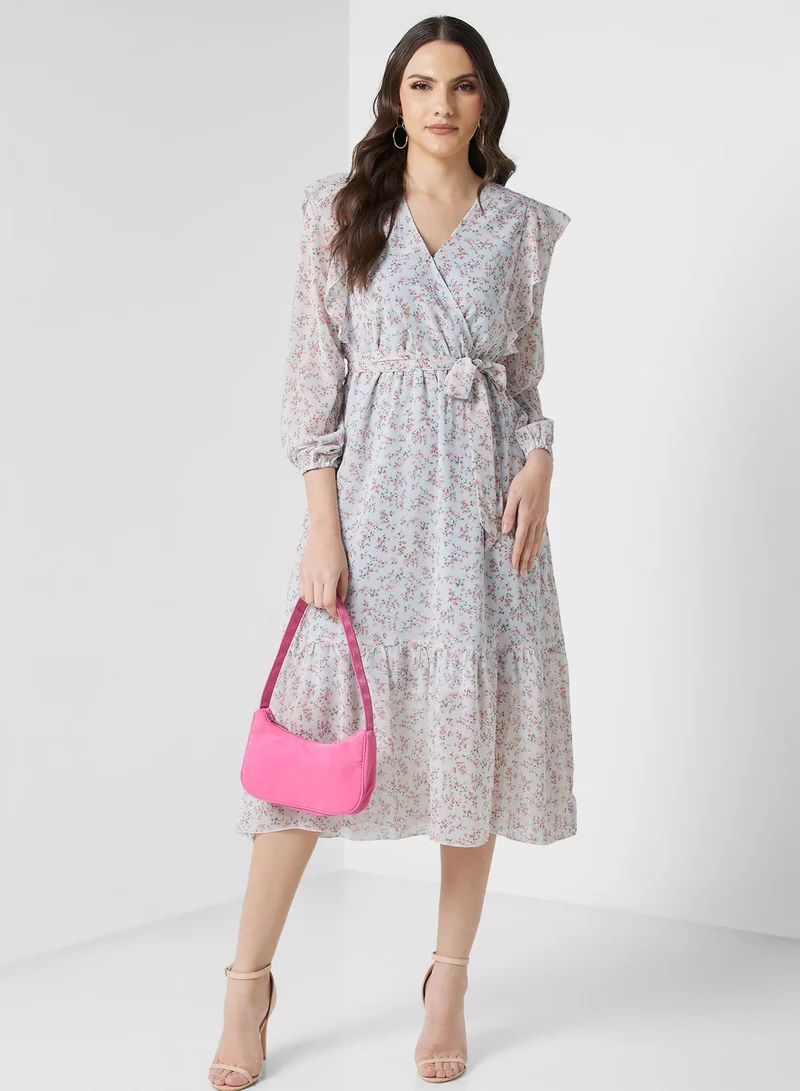 ELLA Floral Chiffon Dress